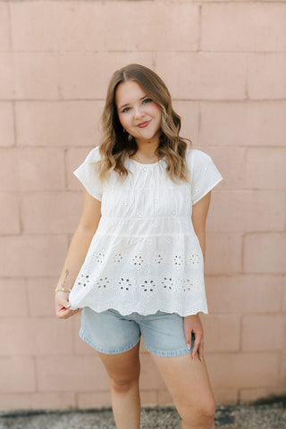 Jayme Shorts, Denim Stripe *Final Sale* - The Red Thread Boutique