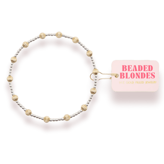 June Fluted in Silver with Gold: Standard 6.75 inch - The Red Thread Boutique