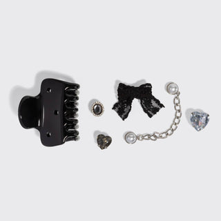 KitschPop™️ Cloud Clip 7pc Set Vintage - Black - The Red Thread Boutique