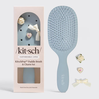 KitschPop™️ Paddle Brush - Haze Blue - The Red Thread Boutique