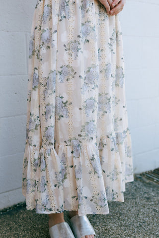 Lace Strapless Dress, Blush/Lavender *final sale - The Red Thread Boutique