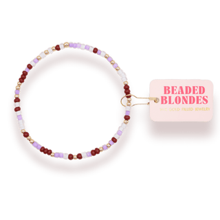 Lavender Dreams Sprinkle Bracelet: Standard 6.75 inch - The Red Thread Boutique