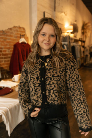Leopard Cardigan *final sale - The Red Thread Boutique