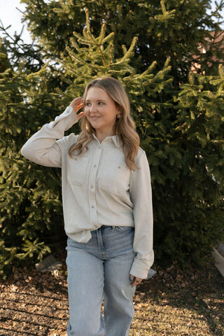 Lewis Shirt, LtGrey Heather - The Red Thread Boutique