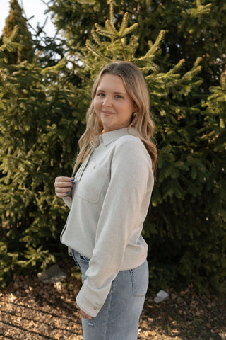 Lewis Shirt, LtGrey Heather - The Red Thread Boutique