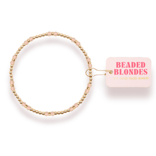 Light Pink Hazel Bracelet: Standard 6.75 inch - The Red Thread Boutique