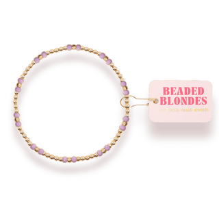 Light Purple Hazel Bracelet: Standard 6.75 inch - The Red Thread Boutique