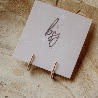 Linnie pin hoops - The Red Thread Boutique
