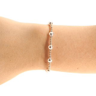 Lively Bracelet in Gold with Silver: Standard 6.75 inch - The Red Thread Boutique