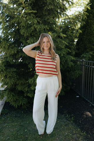 Lloyd Sweater Tank, Red *final sale - The Red Thread Boutique