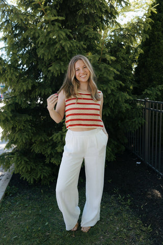 Lloyd Sweater Tank, Red *final sale - The Red Thread Boutique