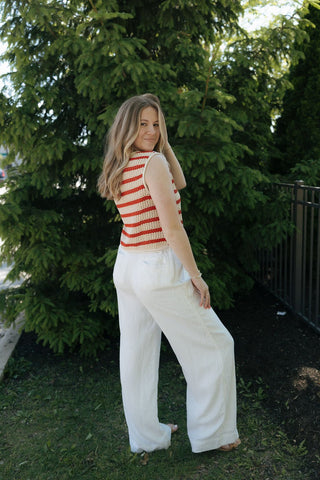 Lloyd Sweater Tank, Red *final sale - The Red Thread Boutique