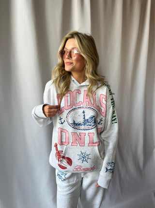 Locals Only Sweatshirt - The Red Thread Boutique