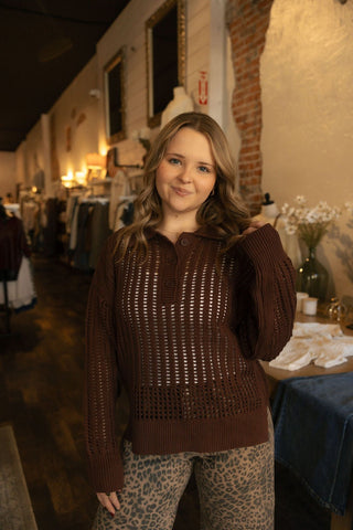 Looking Glass Crochet Polo by Z Supply *final sale* - The Red Thread Boutique