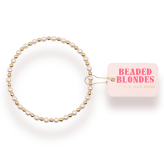 Luci Beaded Bracelet: Standard 6.75 inch - The Red Thread Boutique