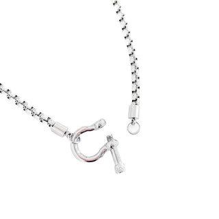 Lucky Me Horseshoe Toggle Necklace - Silver - The Red Thread Boutique