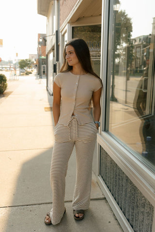 Luna Breeze Cardi, Beige *final sale - The Red Thread Boutique