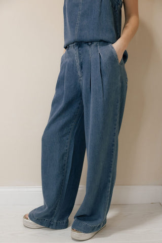 Maelis Pants, Denim Blue - The Red Thread Boutique