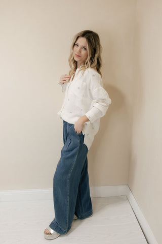 Maelis Pants, Denim Blue - The Red Thread Boutique