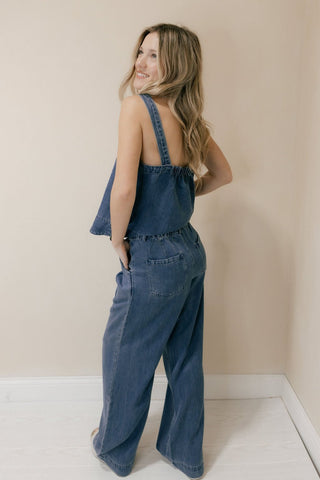 Maelis Pants, Denim Blue - The Red Thread Boutique