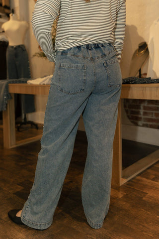 Marla Studded Jeans - The Red Thread Boutique