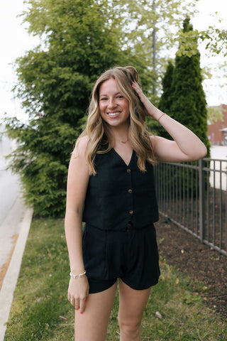 Marta Linen Vest, Black by Z Supply *final sale - The Red Thread Boutique