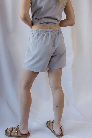 Mica Shorts, Lilac Grey - The Red Thread Boutique