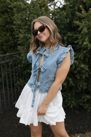 Mid Rise Bubble Hem Mini Skirt *final sale - The Red Thread Boutique