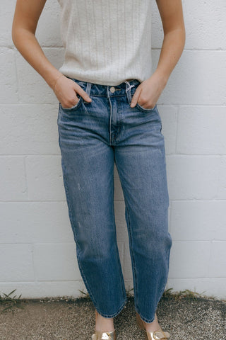 Mild Barrel Leg Denim by Vervet - The Red Thread Boutique