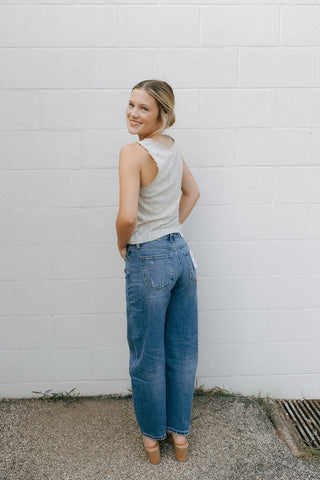 Mild Barrel Leg Denim by Vervet - The Red Thread Boutique