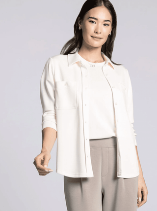 Mildred Shirt, White - The Red Thread Boutique