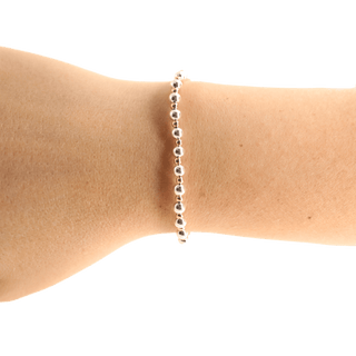 Mini Katy Bracelet in Silver with Gold: Standard 6.75 inch - The Red Thread Boutique