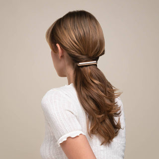 Mini Metal French Hair Pin & Clips 3pc Set - Gold - The Red Thread Boutique