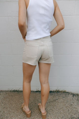 Mini Patch Pocket Shorts, Sea Salt *final sale - The Red Thread Boutique