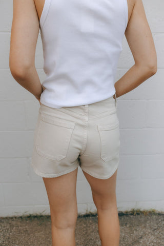 Mini Patch Pocket Shorts, Sea Salt *final sale - The Red Thread Boutique