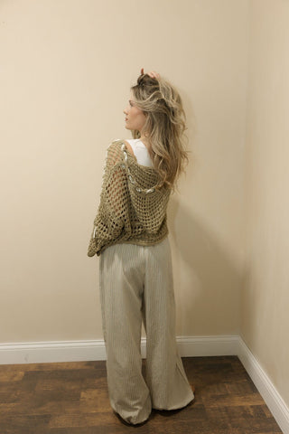 Montana Star Crochet Hooded Sweater - The Red Thread Boutique