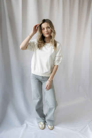 Montego Bay High Rise Wide Leg, Gray Jeans - The Red Thread Boutique