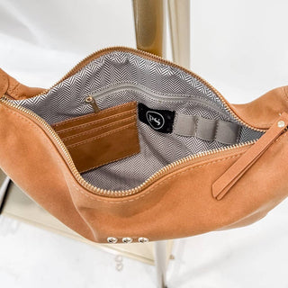 Netty Nubuck Crossbody: Camel - The Red Thread Boutique