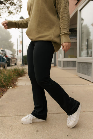 Newport Bootcut Leggings, Black - The Red Thread Boutique