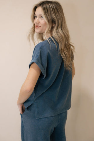 Nova Tee, Denim Wash - The Red Thread Boutique