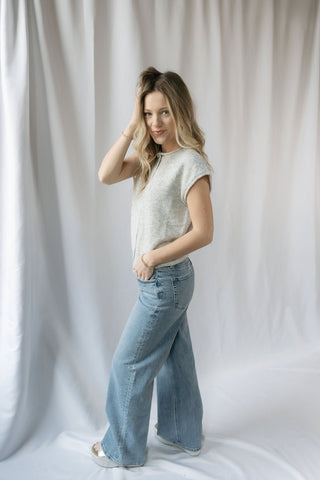 NYC Stone Embellished Wide Leg - The Red Thread Boutique