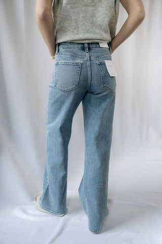 NYC Stone Embellished Wide Leg - The Red Thread Boutique