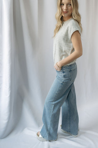 NYC Stone Embellished Wide Leg - The Red Thread Boutique