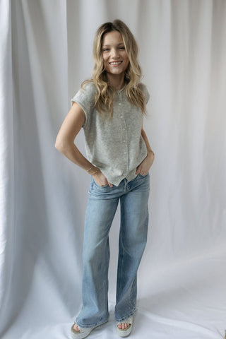 NYC Stone Embellished Wide Leg - The Red Thread Boutique
