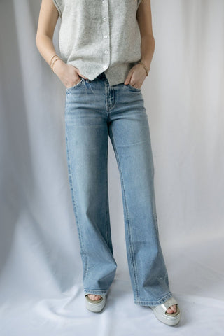 NYC Stone Embellished Wide Leg - The Red Thread Boutique