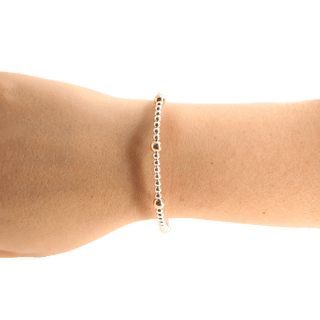 Olive Bracelet in Silver with Gold: Standard 6.75 inch - The Red Thread Boutique