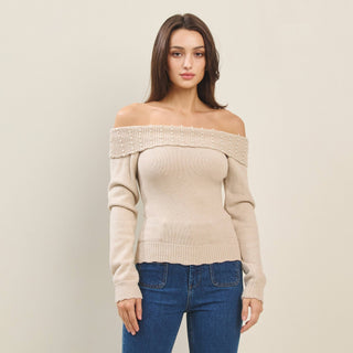 OTS Pearl Sweater, Black - The Red Thread Boutique