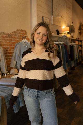 Paula Sweater, Beige Brown *final sale* - The Red Thread Boutique