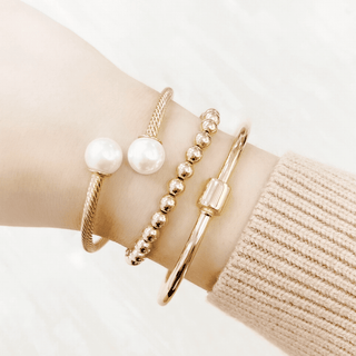 Pearl Cable Bracelet - The Red Thread Boutique