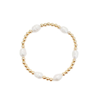 Pearly Bracelet: Gold Plated - The Red Thread Boutique